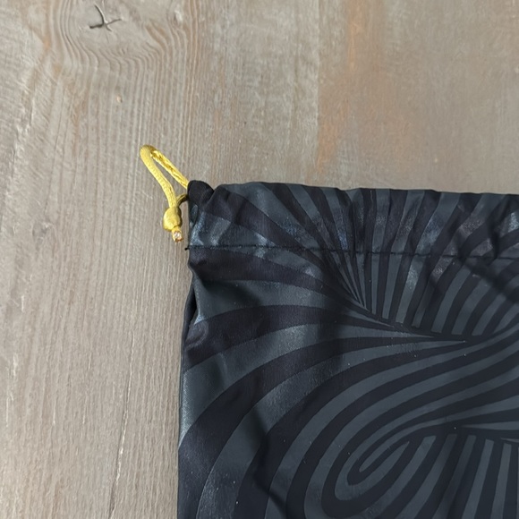 MAC Cosmetics Black Tie Bag / Pouch - Brand New - Picture 4 of 10